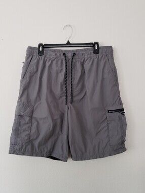 Csg Men's Gray Swim Trunks with Utility Pockets
